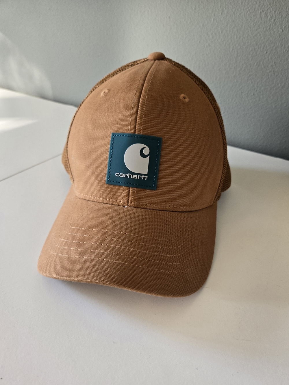 Carhartt Brown Men’s Patch Logo Trucker Hat